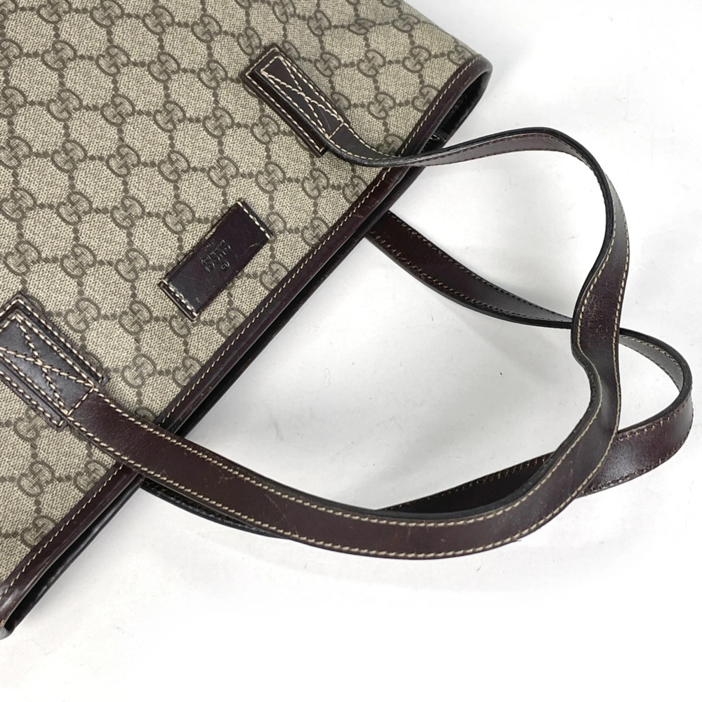 Gucci GG pattern tote bag, coated canvas, beige/brown, 211138, women's. - Picture 7 of 9